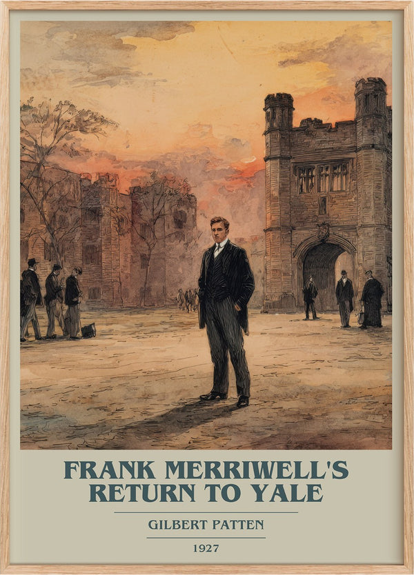 Frank Merriwell's Return To Yale Book Cover Poster by Gilbert Patten