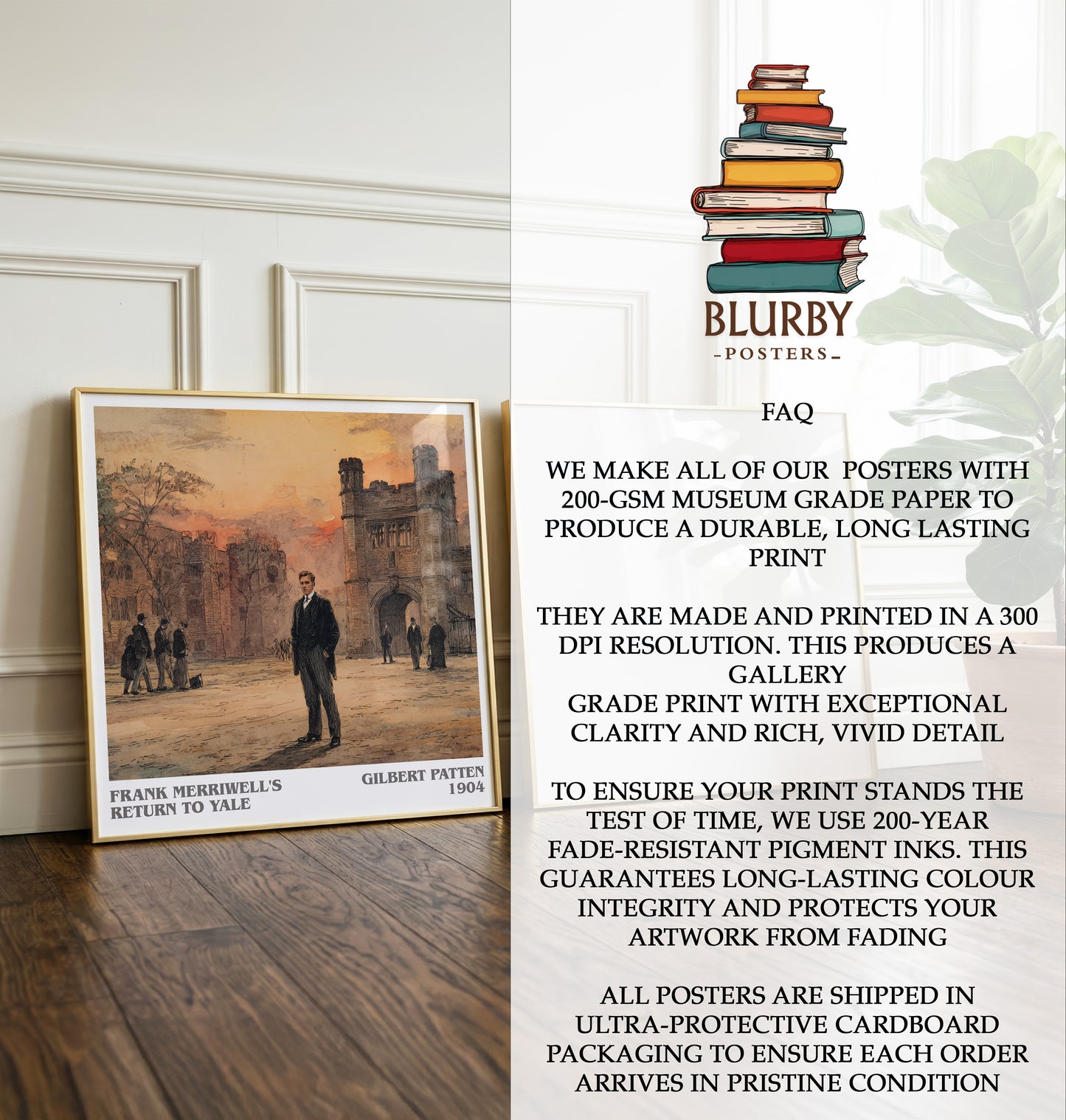Frank Merriwell's Return To Yale Literary Art Print by Gilbert Patten