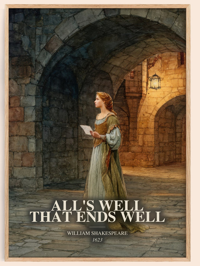 All'S Well That Ends Well Book Watercolour Illustration – W.