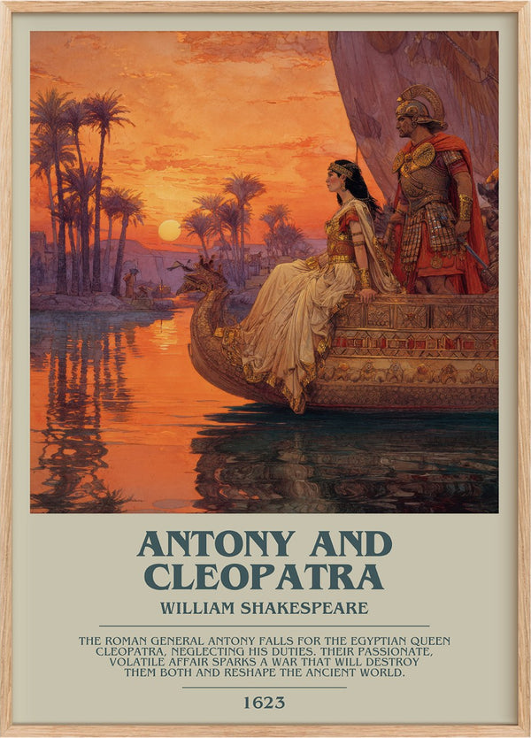 Antony and Cleopatra Bookish Wall Art by William Shakespeare