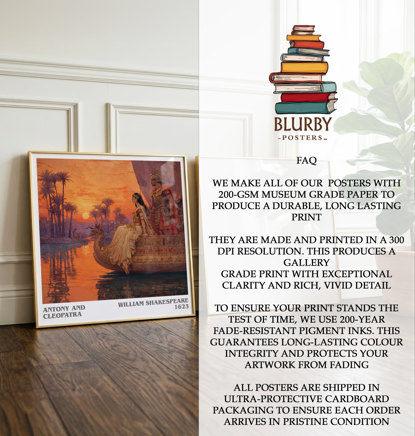Antony and Cleopatra Literary Art Print by William Shakespeare