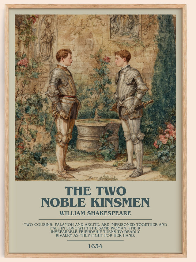 The Two Noble Kinsmen Bookish Wall Art by William Shakespeare