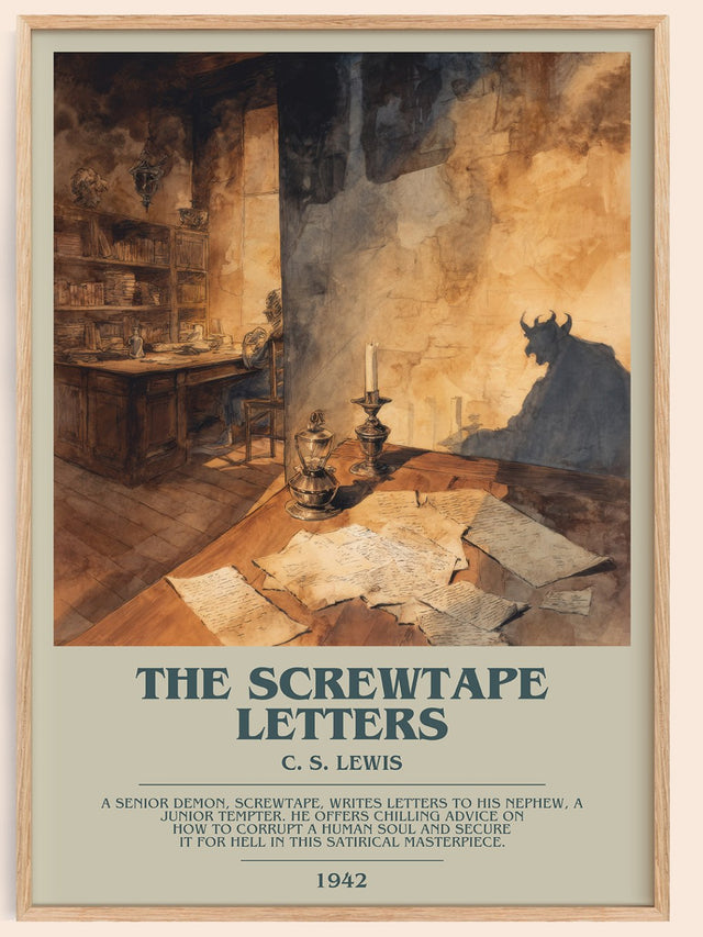 The Screwtape Letters Bookish Wall Art by C. S. Lewis