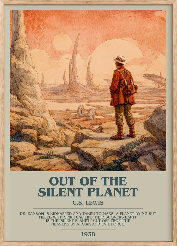Out of the Silent Planet Bookish Wall Art by C.S. Lewis