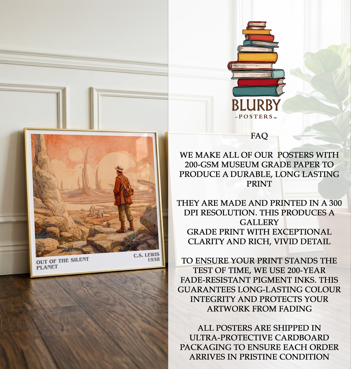 Out of the Silent Planet Literary Art Print by C.S. Lewis