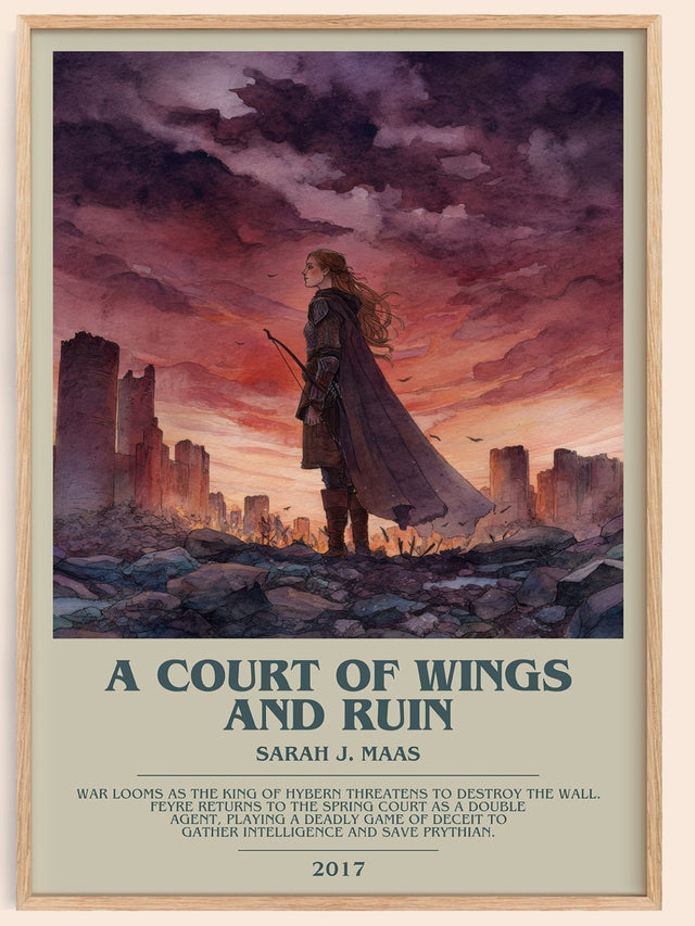 A Court of Wings and Ruin Bookish Wall Art by Sarah J. Maas