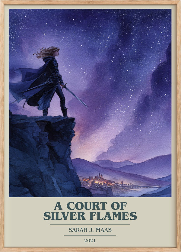 A Court Of Silver Flames Book Cover Poster by Sarah J. Maas