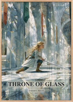 Throne Of Glass Book Watercolour Illustration by Sarah J. Maas