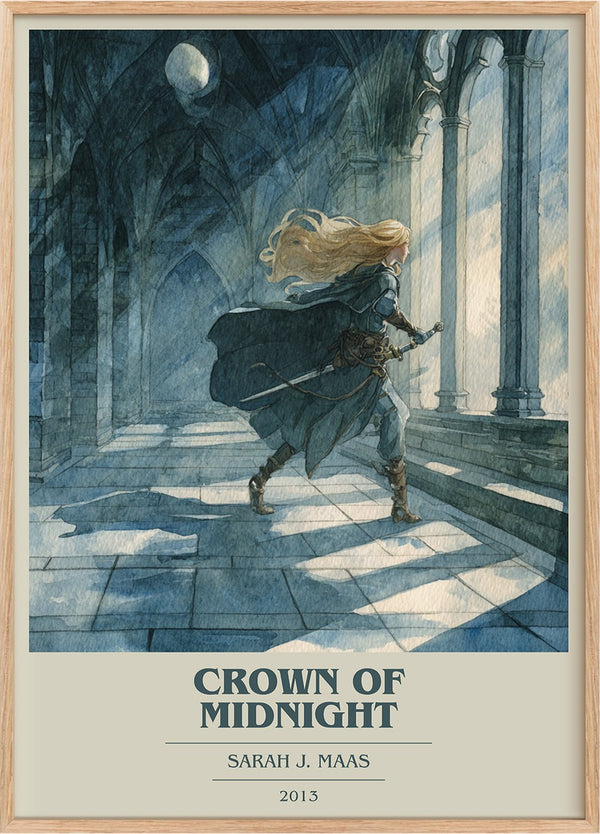 Crown of Midnight Book Cover Poster by Sarah J. Maas