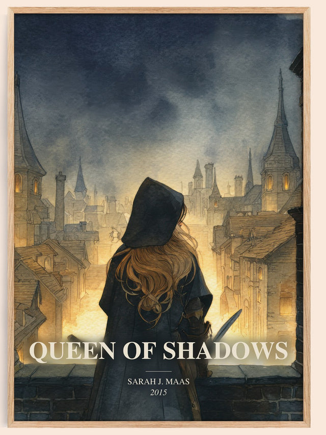 Queen Of Shadows Book Watercolour Illustration by Sarah J. Maas