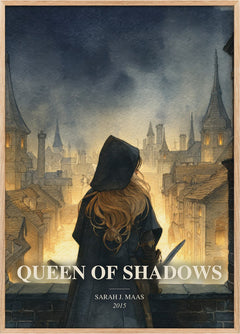 Queen Of Shadows Book Watercolour Illustration by Sarah J. Maas