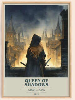 Queen of Shadows Book Cover Poster by Sarah J. Maas