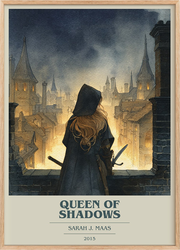 Queen of Shadows Book Cover Poster by Sarah J. Maas
