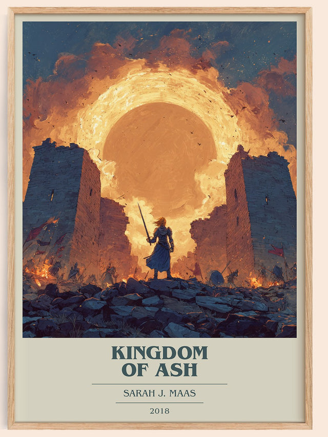 Kingdom of Ash Book Cover Poster by Sarah J. Maas