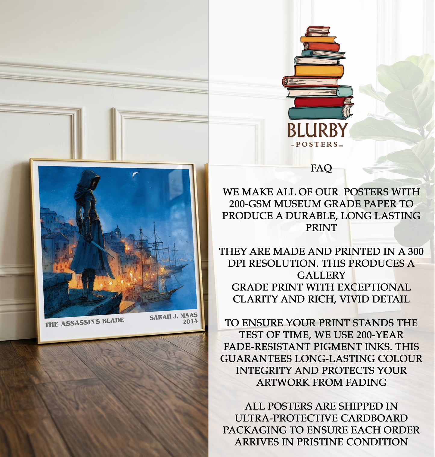 The Assassin's Blade Literary Art Print by Sarah J. Maas