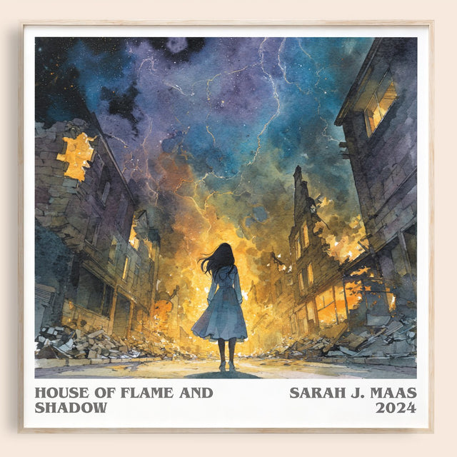 House Of Flame And Shadow Literary Art Print by Sarah J. Maas