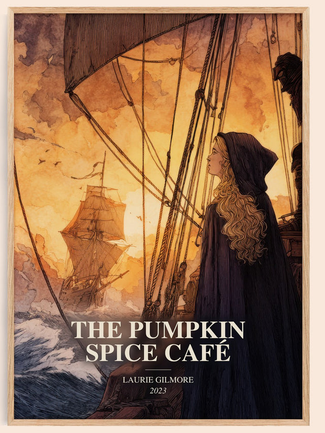 The Pumpkin Spice Café Book Watercolour Illustration by Laurie Gilmore