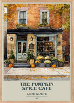 The Pumpkin Spice Café Book Cover Poster by Laurie Gilmore