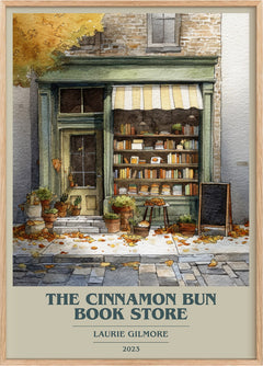The Cinnamon Bun Book Store Book Cover Poster by Laurie Gilmore