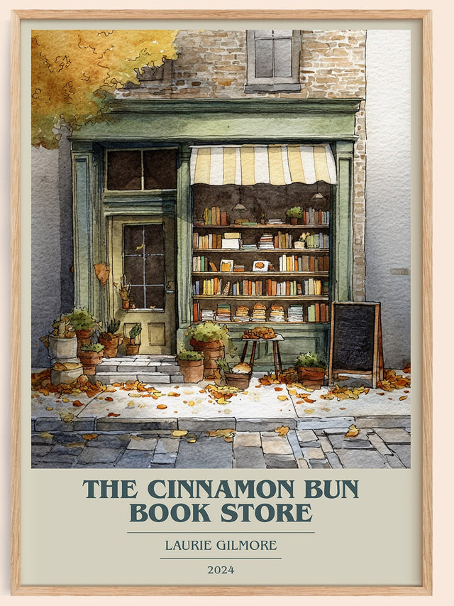 The Cinnamon Bun Book Store Book Cover Poster by Laurie Gilmore
