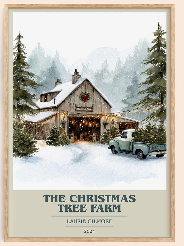 The Christmas Tree Farm Book Cover Poster by Laurie Gilmore