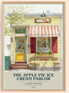 The Apple Pie Ice Cream Parlor Book Cover Poster by Laurie Gilmore