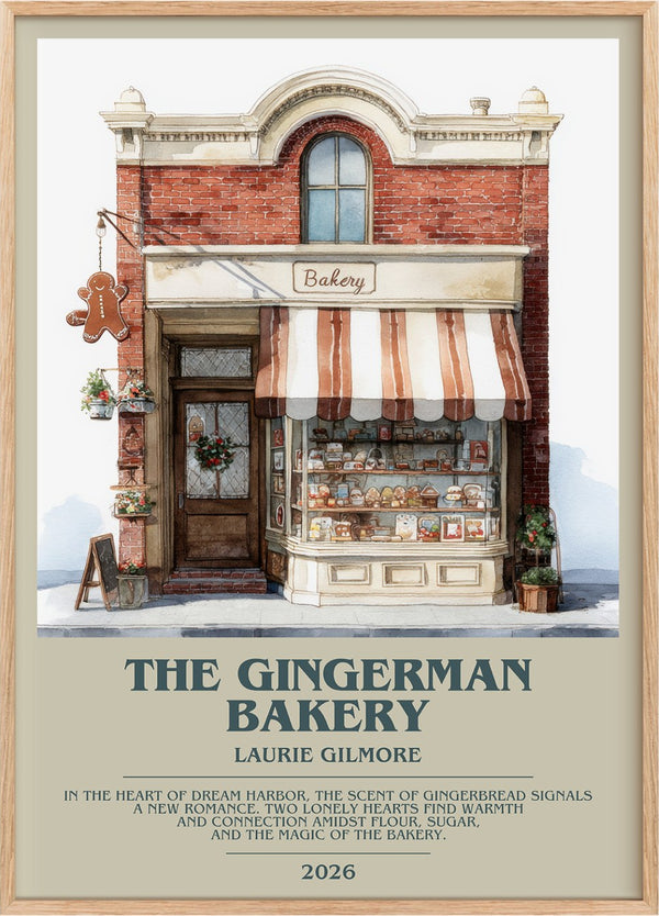 The Gingerman Bakery Bookish Wall Art by Laurie Gilmore