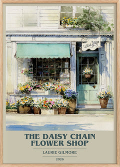 The Daisy Chain Flower Shop Book Cover Poster by Laurie Gilmore