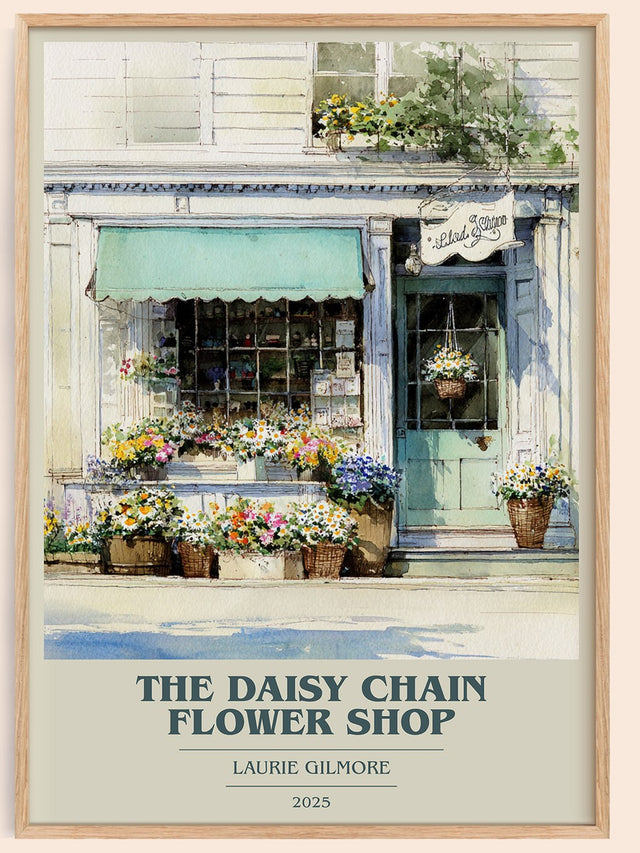 The Daisy Chain Flower Shop Book Cover Poster by Laurie Gilmore