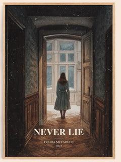 Never Lie Book Watercolour Illustration by Freida Mcfadden