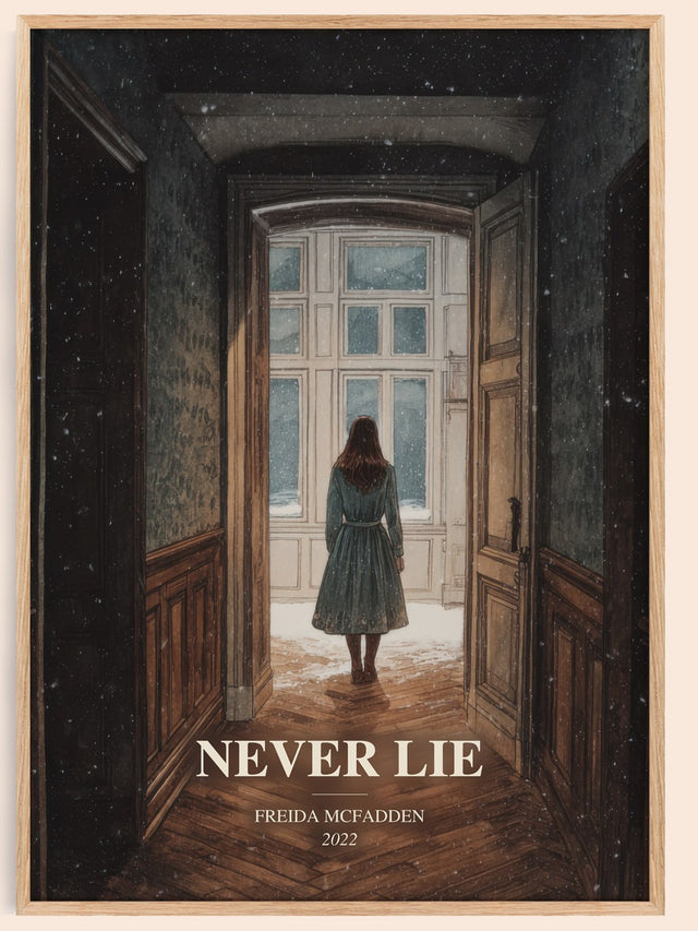 Never Lie Book Watercolour Illustration by Freida Mcfadden