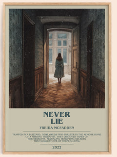 Never Lie Bookish Wall Art by Freida McFadden
