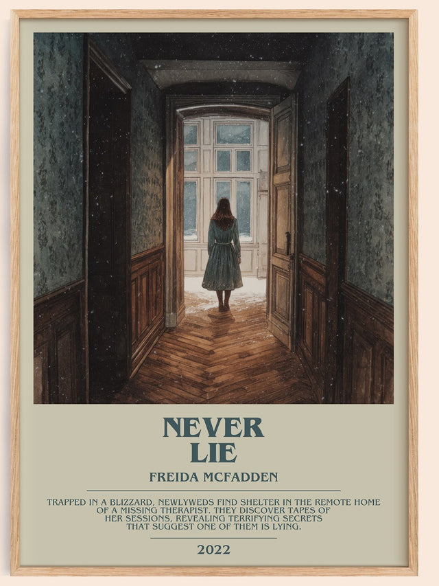 Never Lie Bookish Wall Art by Freida McFadden