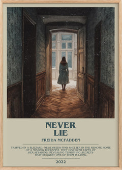 Never Lie Bookish Wall Art by Freida McFadden