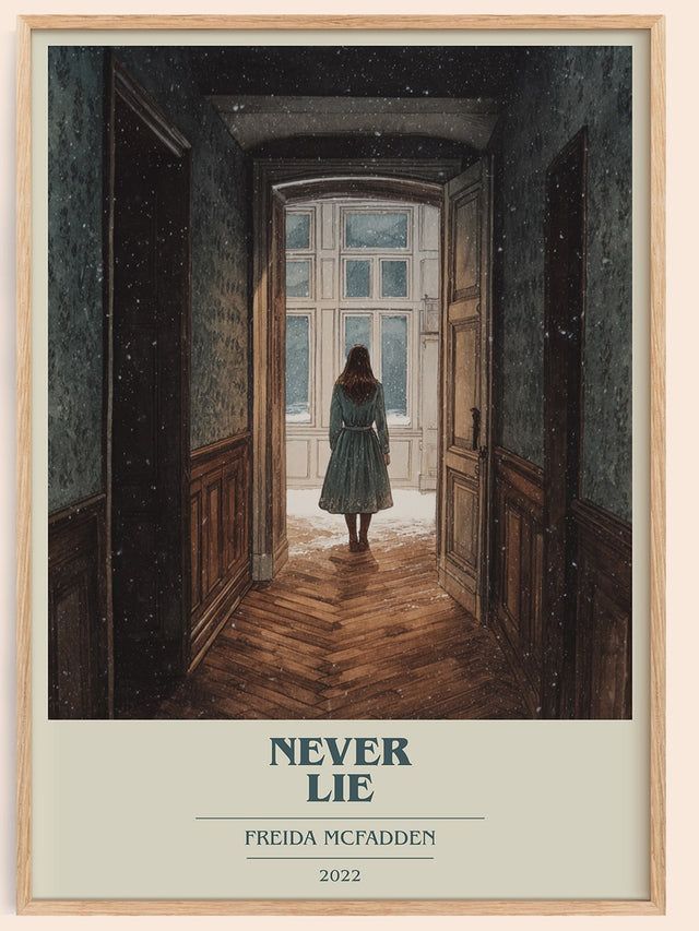 Never Lie Book Cover Poster by Freida McFadden