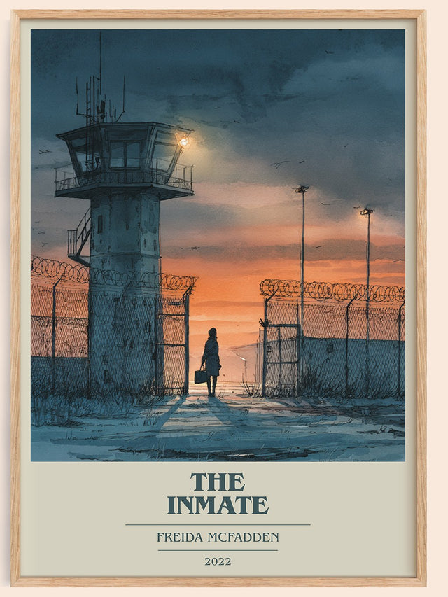 The Inmate Book Cover Poster by Freida McFadden