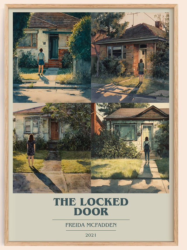 The Locked Door Book Cover Poster by Freida McFadden