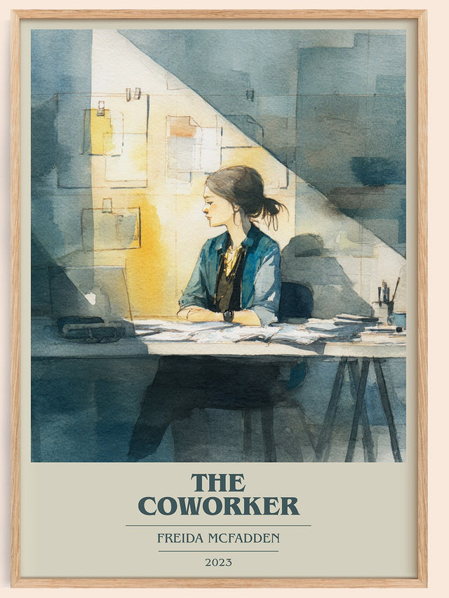 The Coworker Book Cover Poster by Freida McFadden