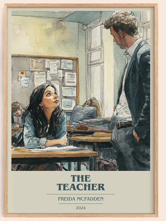 The Teacher Book Cover Poster by Freida McFadden