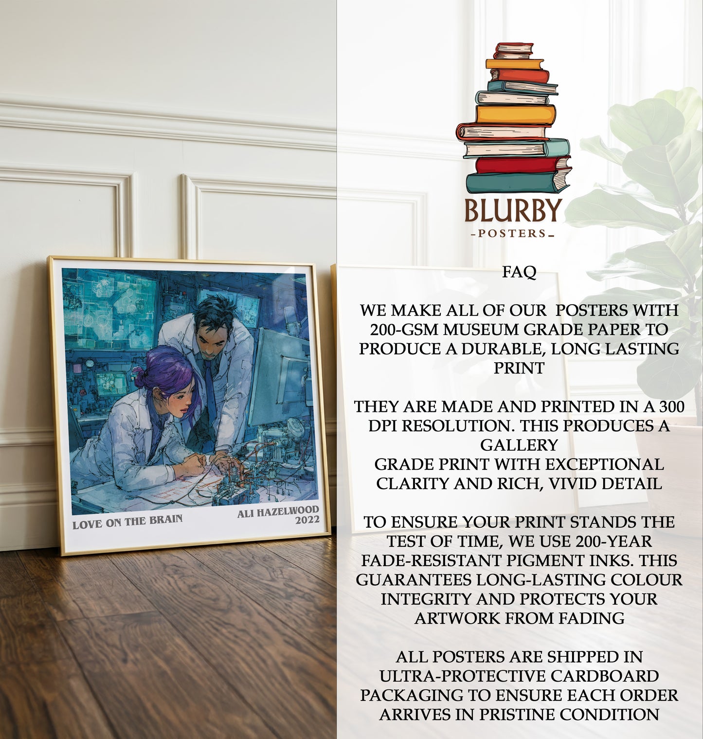 Love on the Brain Literary Art Print by Ali Hazelwood