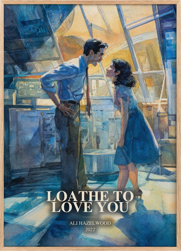 Loathe To Love You Book Watercolour Illustration by Ali Hazelwood