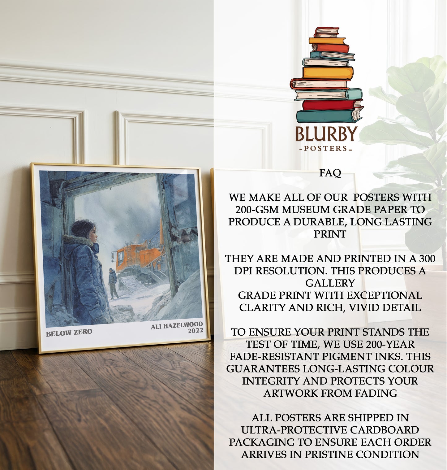 Below Zero Literary Art Print by Ali Hazelwood