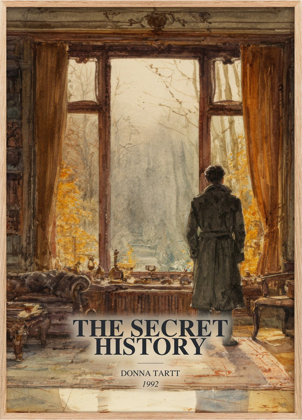 The Secret History Book Watercolour Illustration by Donna Tartt