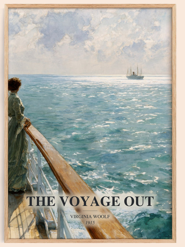 The Voyage Out Book Watercolour Illustration by Virginia Woolf