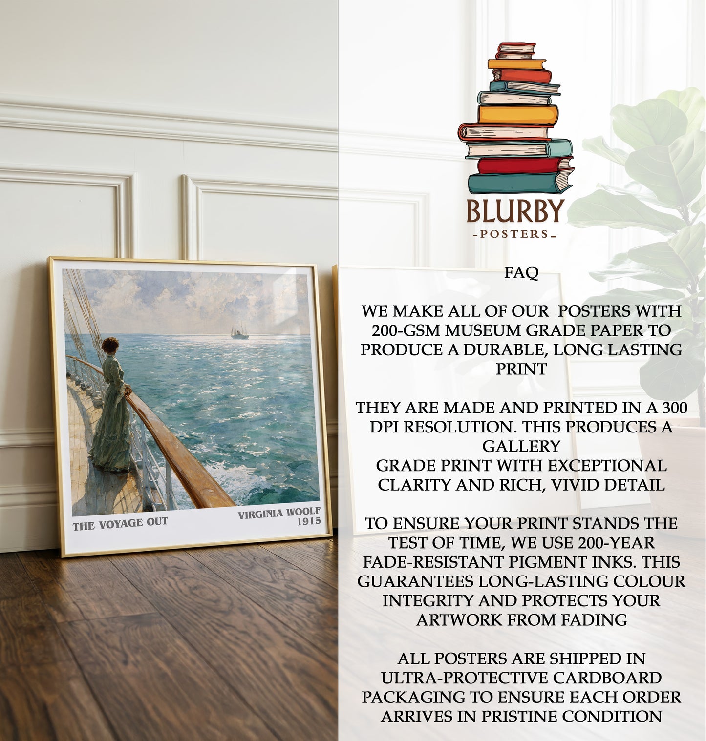 The Voyage Out Literary Art Print by Virginia Woolf