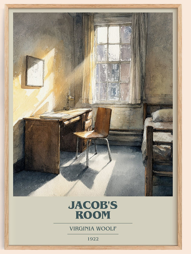 Jacob's Room Book Cover Poster by Virginia Woolf