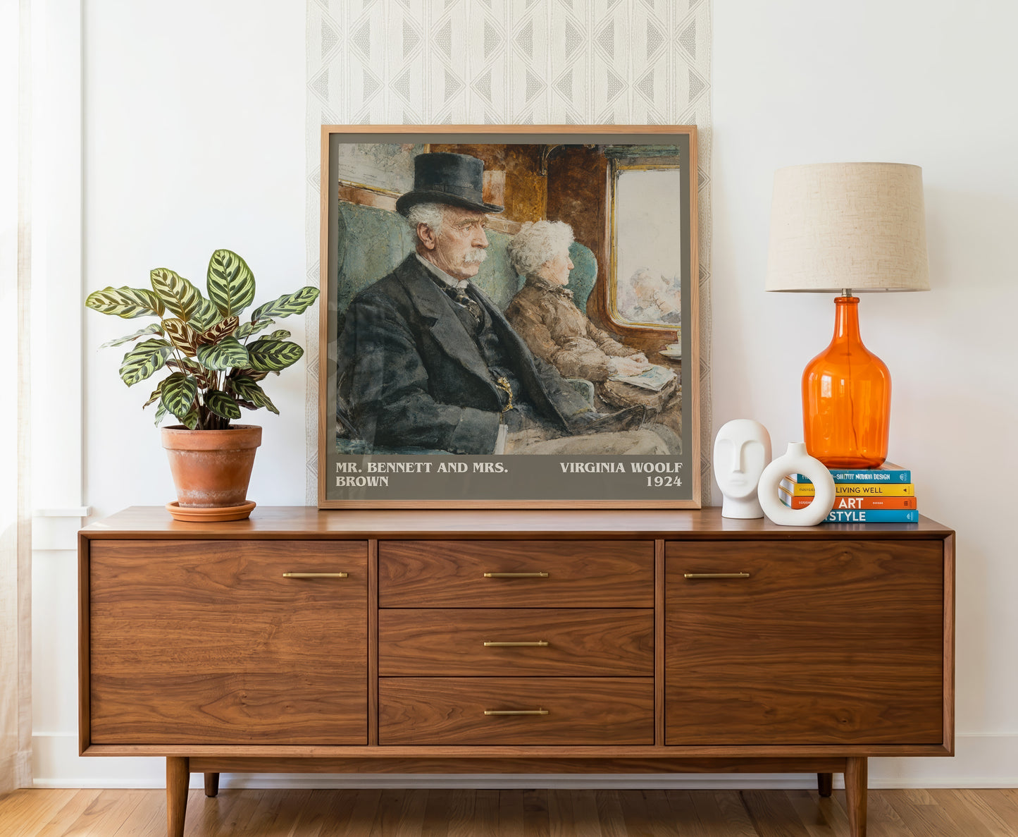 Mr. Bennett and Mrs. Brown Literary Art Print by Virginia Woolf