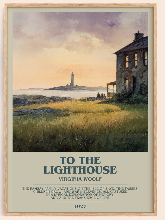To the Lighthouse Bookish Wall Art by Virginia Woolf