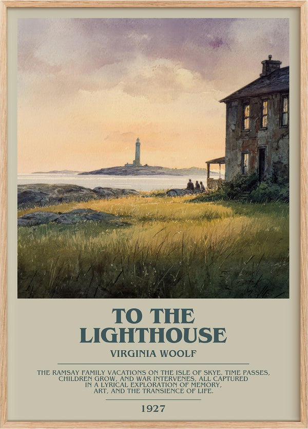 To the Lighthouse Bookish Wall Art by Virginia Woolf