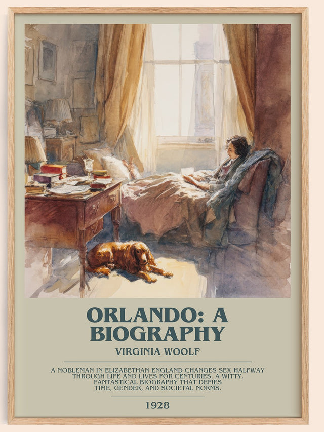 Orlando: A Biography Bookish Wall Art by Virginia Woolf